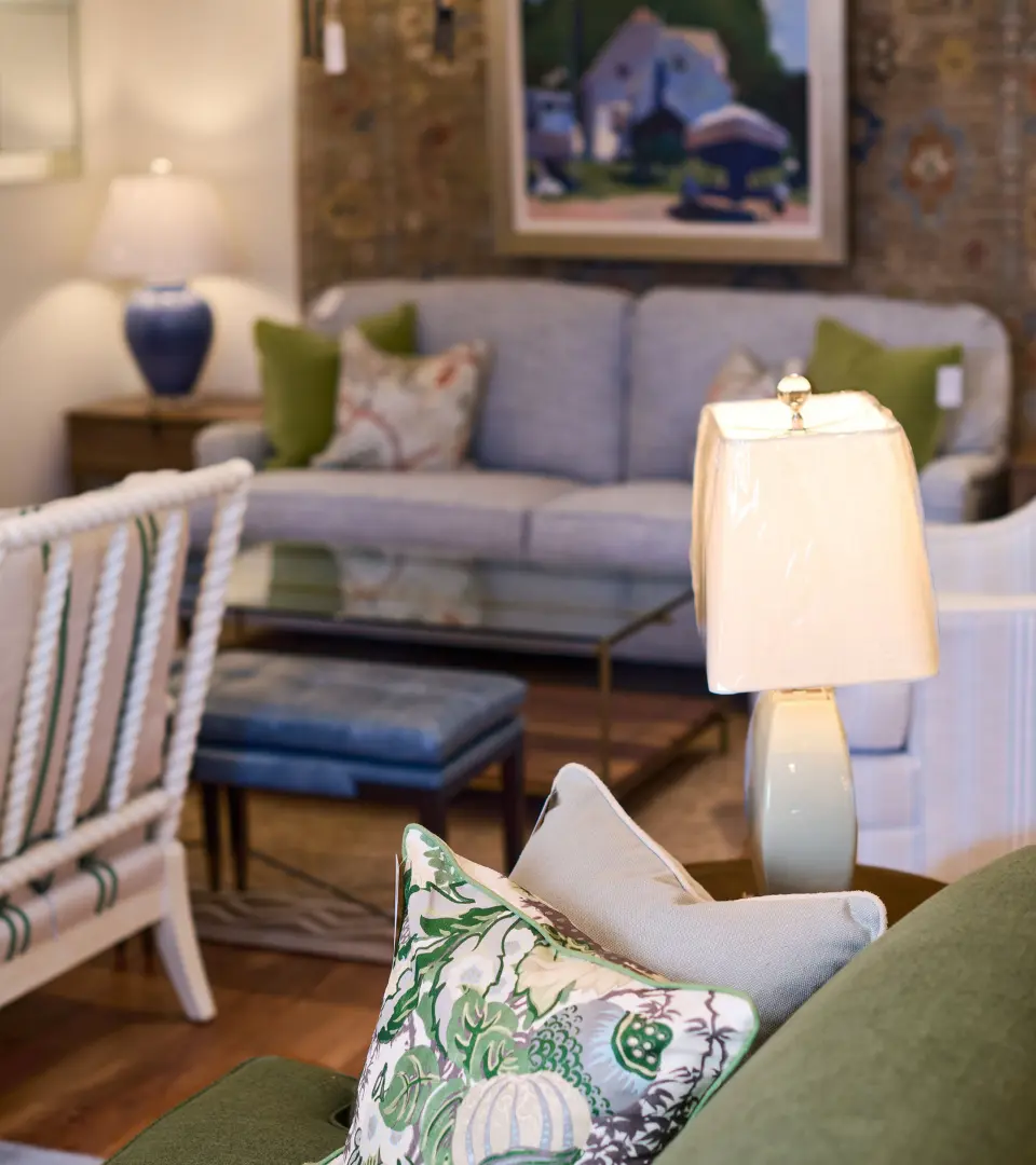 Showroom details at Common Thread Interiors in Chestertown, Maryland